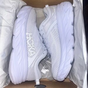 White Hoka BONDI 7